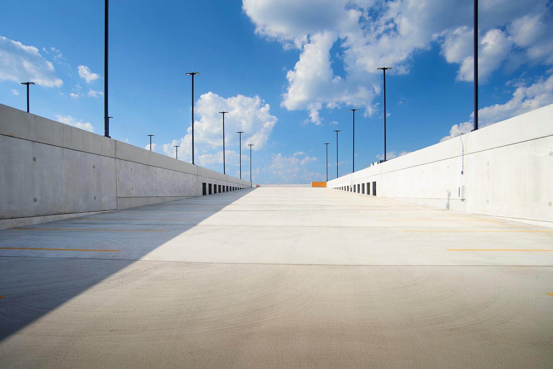 Penn State Hershey roof of garage