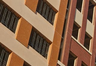 Queen Street Parking Garage sideview brick detail