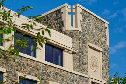 Gothic Architecture with University Crest
