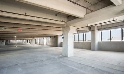 Inside of 500 Pearl Garage