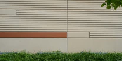 Tan and Red Colored Precast Concrete Panel