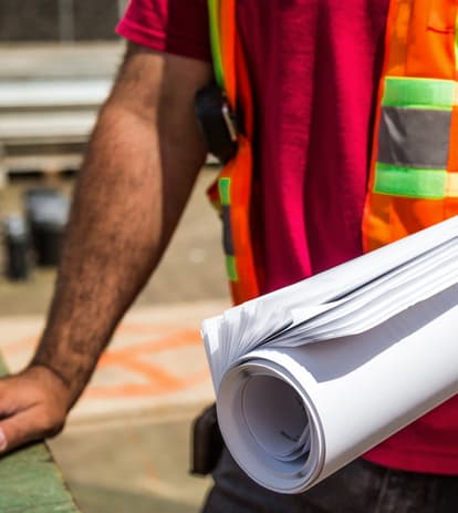 Engineer in the field