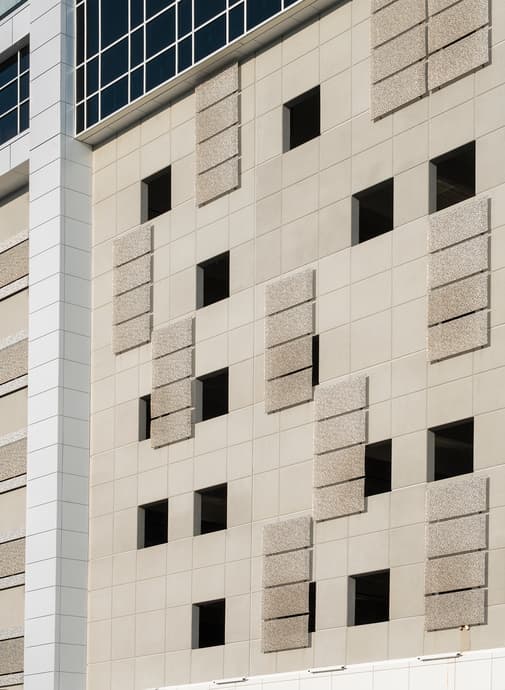 500 Pearl Street Parking Garage Entire wall panel